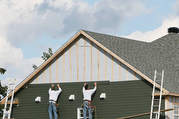 Professional Emergency Siding Repair technician working in Cameron, WV